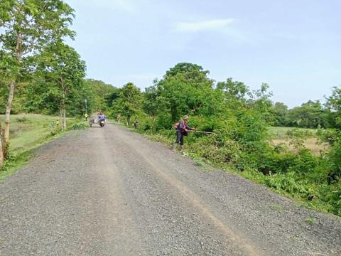 ลงพื้นที่จัดเตรียมสถานที่ และปรับปรุงภูมิทัศน์ เตรียมความพร้อม พิธีปล่อยพันธุ์สัตว์น้ำ