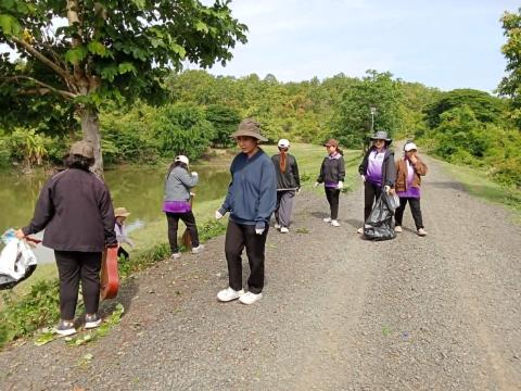ลงพื้นที่จัดเตรียมสถานที่ และปรับปรุงภูมิทัศน์ เตรียมความพร้อม พิธีปล่อยพันธุ์สัตว์น้ำ