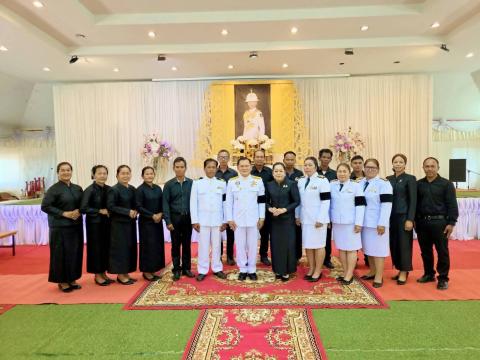 พิธีถวายน้ำสรงพระศพ พิธีลงนามถวายความอาลัย เบื้องหน้าพระรูปฯ