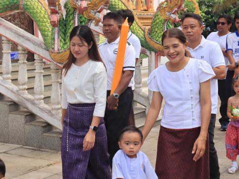กิจกรรมแห่เทียนพรรษาและหล่อเทียนพรรษา