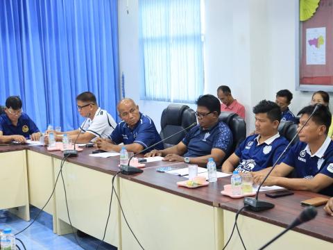 การประชุมโครงการแข่งขันกีฬาเยาวชนและประชาชนต้านภัยยาเสพติด ประจำปี 2569