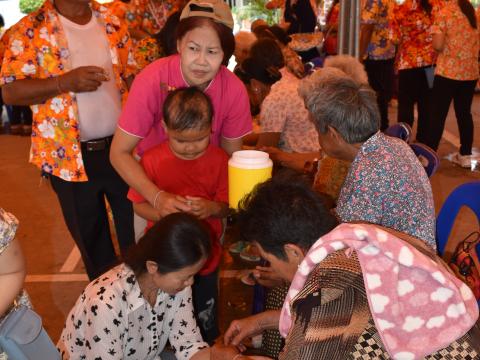 โครงการส่งเสริมเทศกาลประเพณี วันสงกรานต์ และรดน้ำดำหัวผู้สูงอายุ ประจำปี 2566