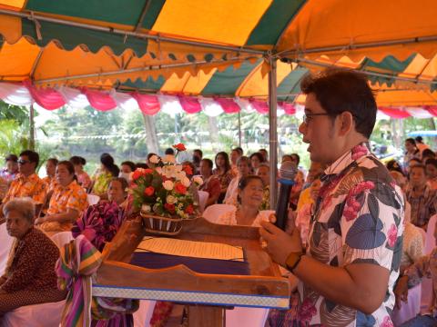 โครงการส่งเสริมเทศกาลประเพณี วันสงกรานต์ และรดน้ำดำหัวผู้สูงอายุ ประจำปี 2566