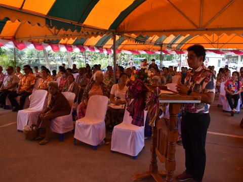 โครงการส่งเสริมเทศกาลประเพณี วันสงกรานต์ และรดน้ำดำหัวผู้สูงอายุ ประจำปี 2566