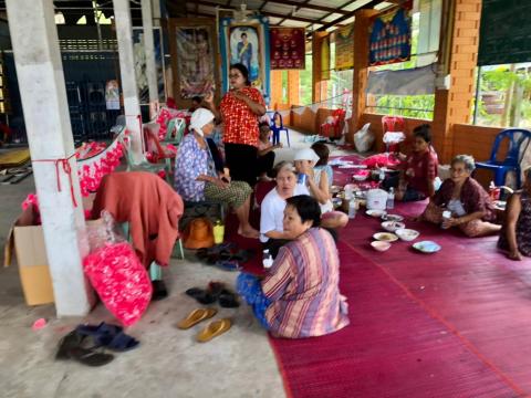 เยี่ยมพี่น้องประชาชนเตรียมงานประเพณีบุญบั้งไฟ