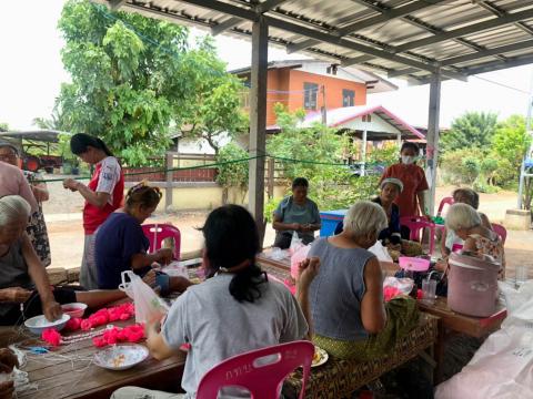 เยี่ยมพี่น้องประชาชนเตรียมงานประเพณีบุญบั้งไฟ