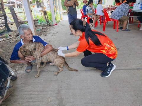 โครงการควบคุมป้องกันโรคพิษสุนัขบ้า ประจำปี 2566 หมู่ที่ 2 หมู่ที่ 3 และหมุ่ที่ 8 ตำบลถาวร