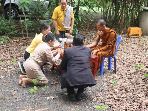 ปลูกต้นไม้แห่งความดี ปลูกต้นพระศรีมหาโพธิ์จากประเทศอินเดีย ณ วัดป่าไตรภูมิ