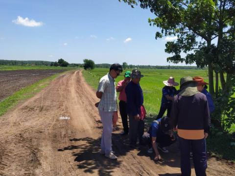 ลงพื้นที่สำรวจถนนในพื้นที่ตำบลถาวร