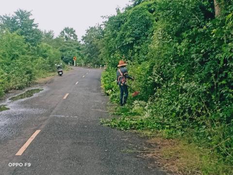 ปรับภูมิทัศน์ถนน เส้นถาวร- บ้านโคกสำราญ