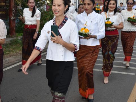 ภาพบรรยากาศงานประเพณีลอยกระทง"สมมาสายน้ำ คืนเพ็ง ประจำปี 2566