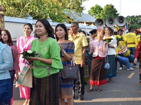 ภาพบรรยากาศงานประเพณีลอยกระทง"สมมาสายน้ำ คืนเพ็ง ประจำปี 2566