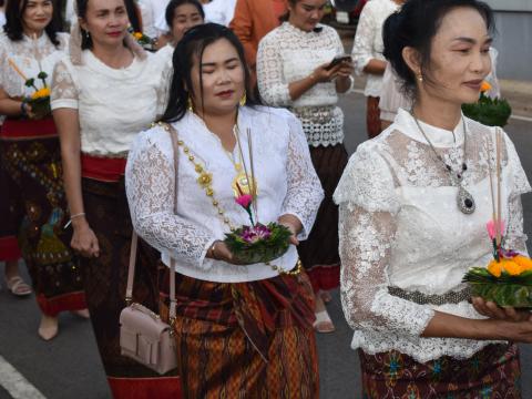 ภาพบรรยากาศงานประเพณีลอยกระทง"สมมาสายน้ำ คืนเพ็ง ประจำปี 2566