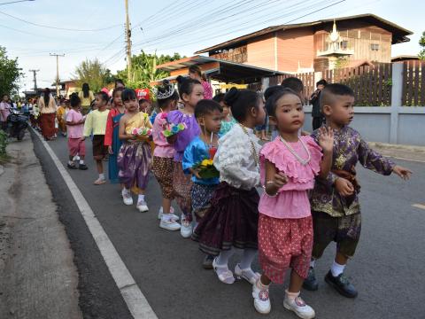 ภาพบรรยากาศงานประเพณีลอยกระทง"สมมาสายน้ำ คืนเพ็ง ประจำปี 2566