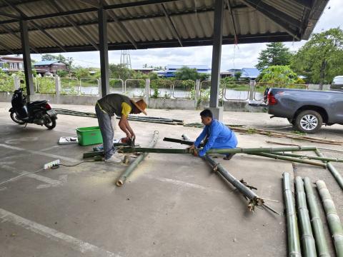 ปรับปรุงซ่อมแซมตลาดลานค้าชุมชนเทศบาลตำบลถาวร