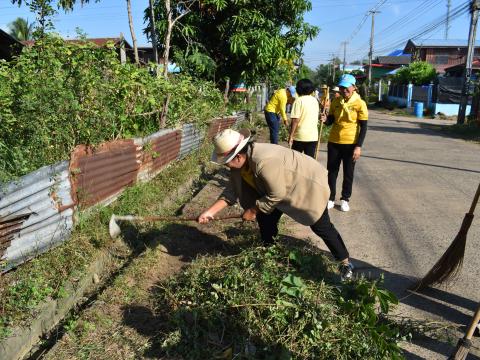 กิจกรรมจิตอาสาทำความสะอาด ร่วมกับชุมชนหมู่ที่ 8