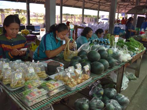 ภาพบรรยากาศงานเปิดตลาดนัดท้องถิ่นสีเขียว