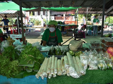 ภาพบรรยากาศงานเปิดตลาดนัดท้องถิ่นสีเขียว