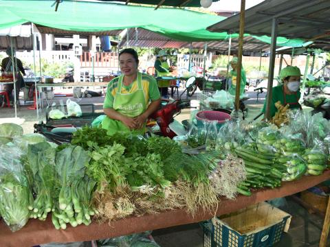 ภาพบรรยากาศงานเปิดตลาดนัดท้องถิ่นสีเขียว