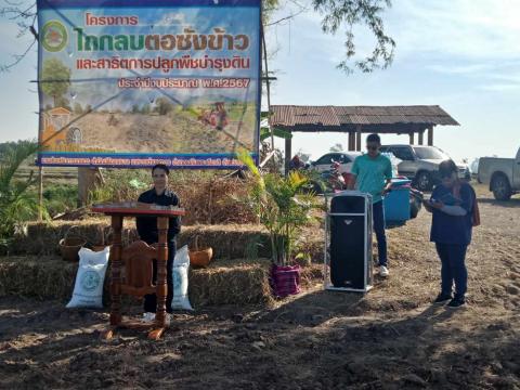 โครงการไถกลบตอซังข้าวและสาธิตการปลูกพืชบำรุงดิน ประจำปีงบประมาณ 2567