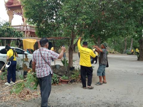 กิจกรรมจิตอาสา ทำความสะอาดพื้นที่จัดงานประเภณีขึ้นเขาหลุบ ประจำปี 2567