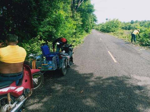 ปรับภูมิทัศน์ถนนเส้นทางระหว่างถาวร - โคกสำราญ