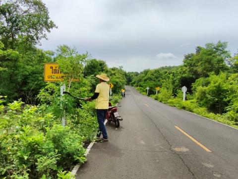 ปรับภูมิทัศน์ถนนเส้นทางระหว่าง บ้านถาวร - โคกสำราญ