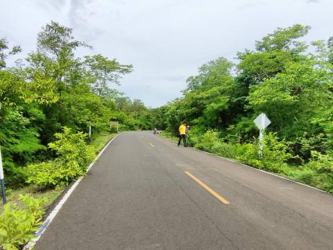 ปรับภูมิทัศน์ถนนเส้นทางระหว่าง บ้านถาวร - โคกสำราญ