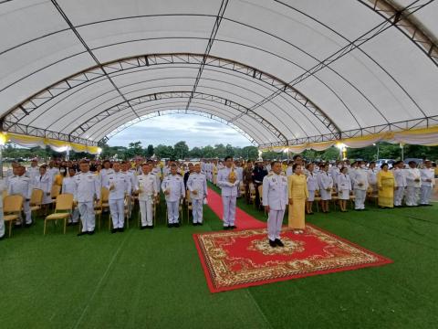 พิธีถวายราชสักการะและวางพานพุ่ม และพิธีจุดเทียนถวายพระพรชัยมงคล