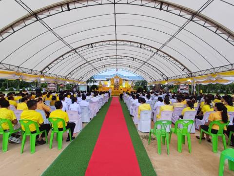 พิธีถวายราชสักการะและวางพานพุ่ม และพิธีจุดเทียนถวายพระพรชัยมงคล