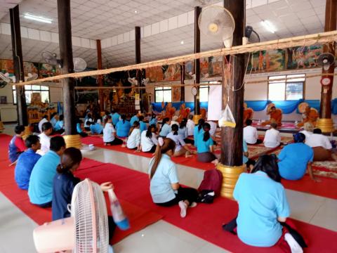 พิธีเจริญพระพุทธมนต์ปฏิบัติธรรมเจริญสมาธิภาวนาเพื่อเฉลิมพระเกียรติ