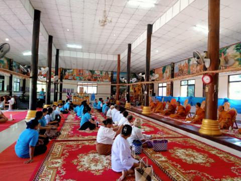 พิธีเจริญพระพุทธมนต์ปฏิบัติธรรมเจริญสมาธิภาวนาเพื่อเฉลิมพระเกียรติ