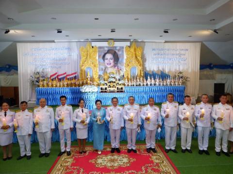 พิธีถวายราชสักการะและวางพานพุ่ม และพิธีจุดเทียนถวายพระพรชัยมงคล