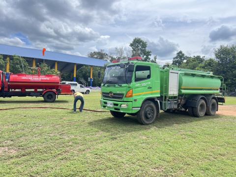 ร่วมซักซ้อมแผนป้องกันและระงับอัคคีภัย