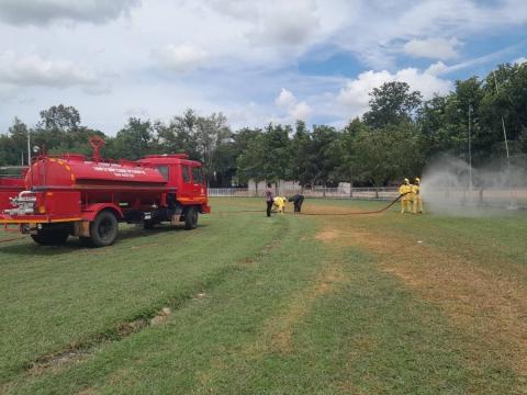 ร่วมซักซ้อมแผนป้องกันและระงับอัคคีภัย