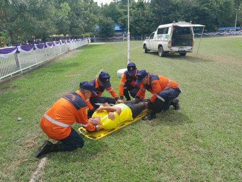 ร่วมซักซ้อมแผนป้องกันและระงับอัคคีภัย