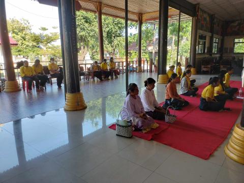 พิธีเจริญพระพุทธมนต์ปฏิบัติธรรมเจริญสมาธิภาวนาเพื่อ เฉลิมพระเกียรติ และถวายเป็นพระราชกุศลฯ