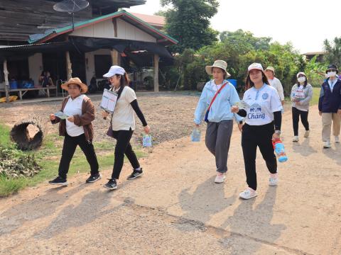 เดินรณรงค์การไปใช้สิทธิเลือกตั้งสมาชิกสภาเทศบาล และนายกเทศมนตรีตำบลถาวร
