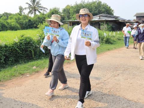 เดินรณรงค์การไปใช้สิทธิเลือกตั้งสมาชิกสภาเทศบาล และนายกเทศมนตรีตำบลถาวร