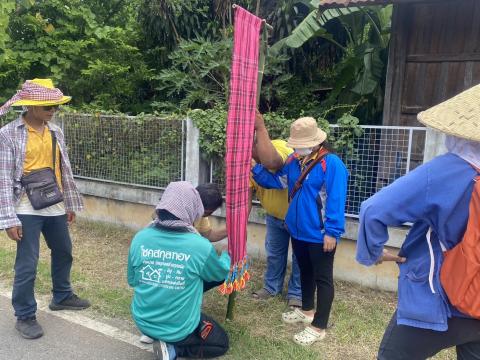 จัดเตรียมสถานที่ จัดงานประเพณีบุญบั้งไฟ ประจำปี 2568