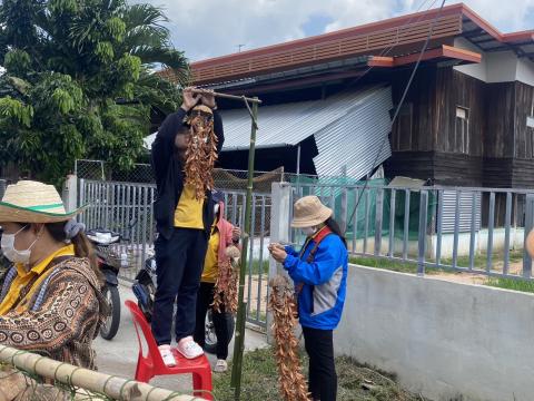 จัดเตรียมสถานที่ จัดงานประเพณีบุญบั้งไฟ ประจำปี 2568