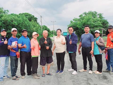 งพื้นที่ติดตามการปรับปรุงซ่อมแซมผิวจราจรถนนเส้น ถาวร-เจริญสุข