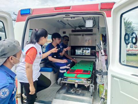 เข้ารับการตรวจมาตรฐานรถปฏิบัติการฉุกเฉินปี 2568